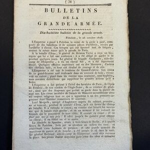 Bulletin de la Grande Armée 1806