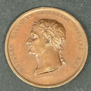 Médaille en bronze 42 mm – Napoléon Roi d’Italie, Empire