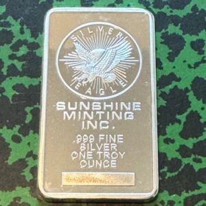 Lingot Argent 999 Sunshine Minting – Aigle 1 Once